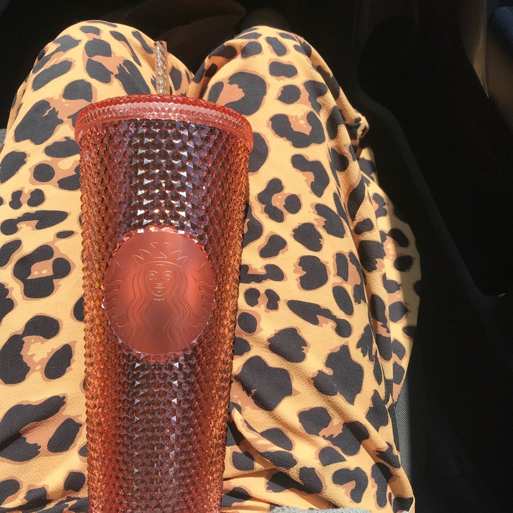 ROSE GOLD/ COPPER GEM STARBUCKS CUP